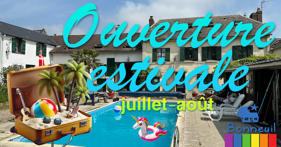 ☀️Ouverture estivale à tous et toutes☀️